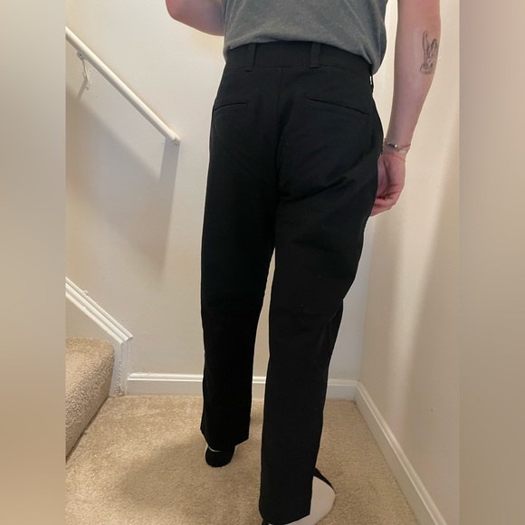 Black High Waist Work Pants - Picture 1 of 5